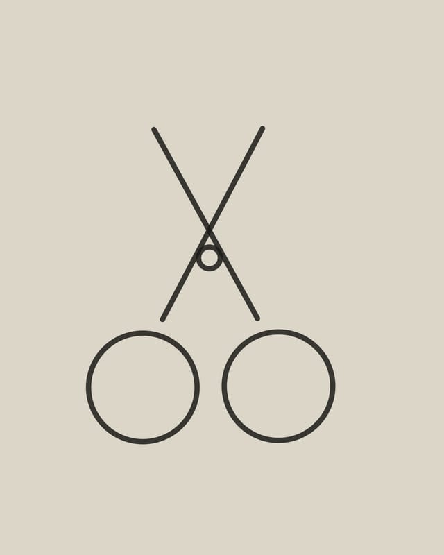 Letter Scissors — studio view